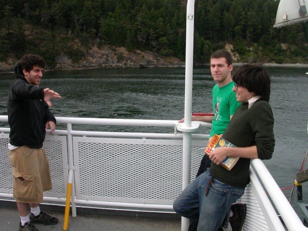 Jason Kevin and Joe on the BC Ferry, July 2007. Photo by Matt LeMay